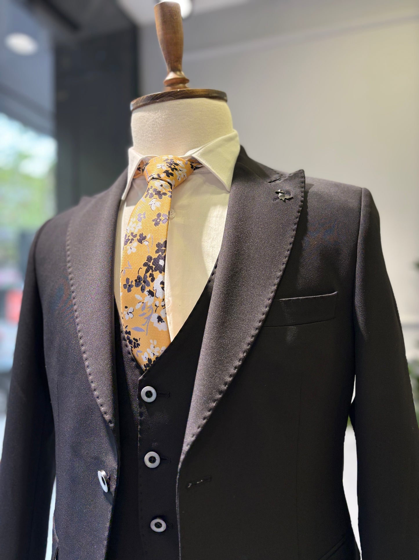 Rajmes men's slim fit suit