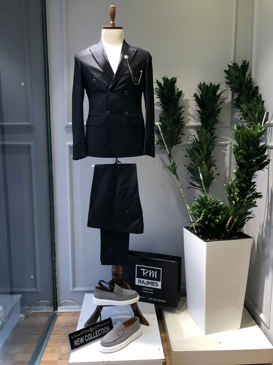 Rajmes double breasted men's suit