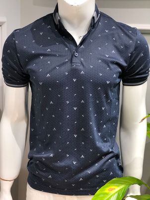 Short Sleeve Collar Design T-Shirt
