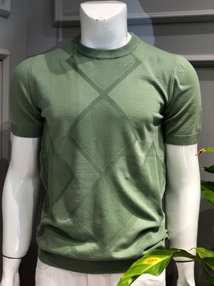 Designed Casual Men's Knit Tshirt