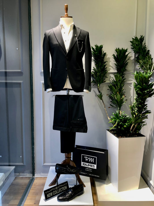 Rajmes slim fit men's suit