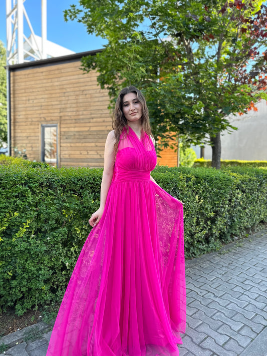 Fustan pink për raste