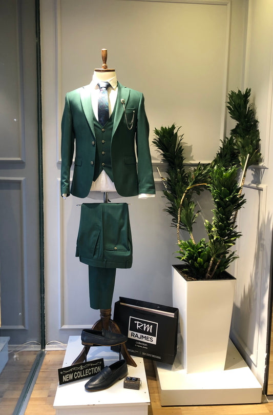 Rajmes slim fit men's suit