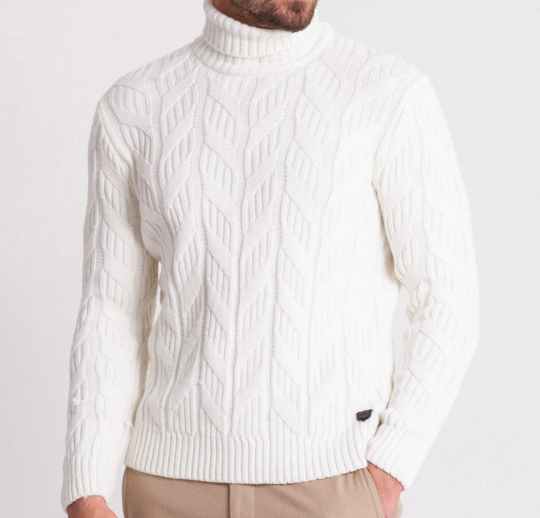 Rajmes knit turtleneck men's sweater