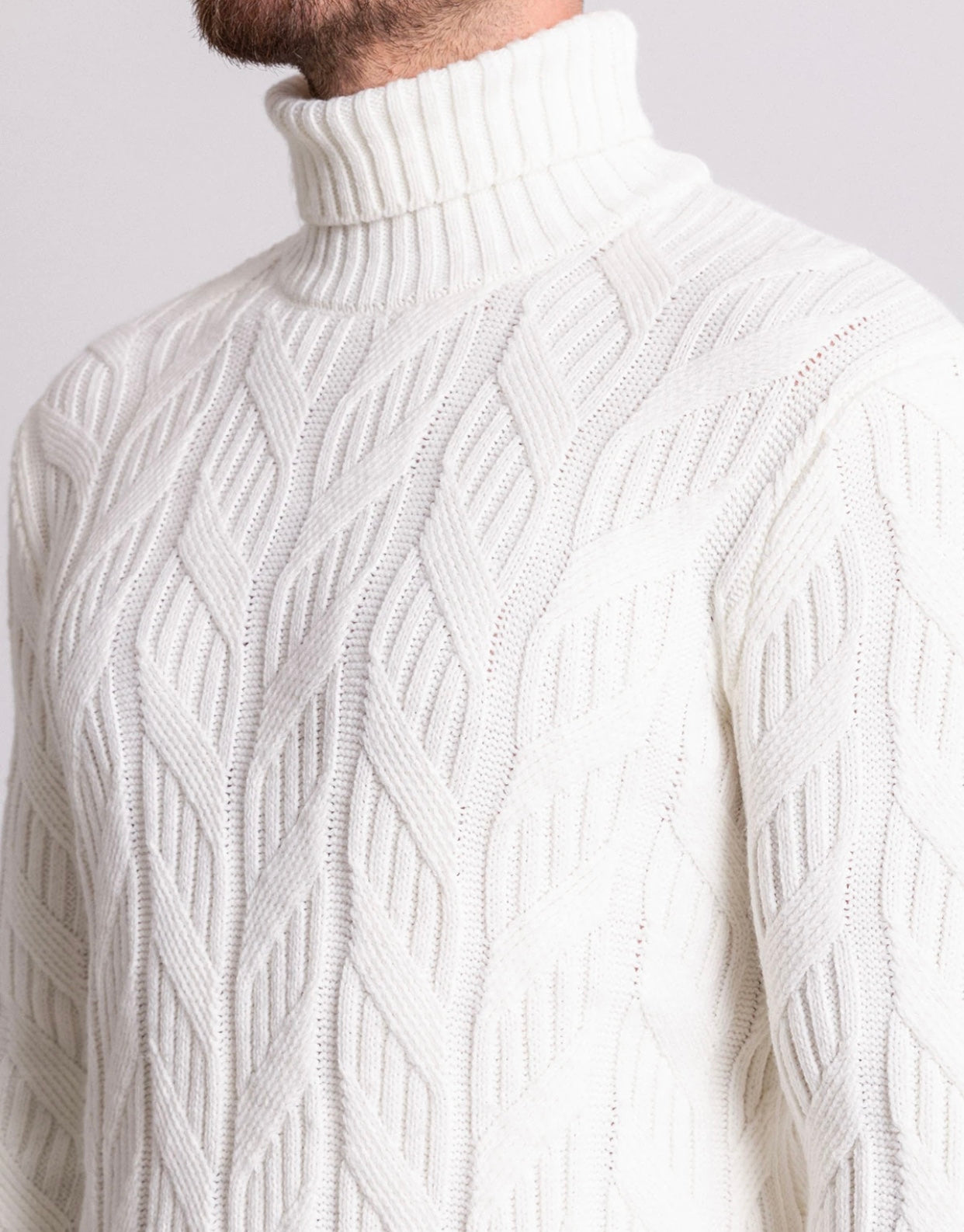 Rajmes knit turtleneck men's sweater